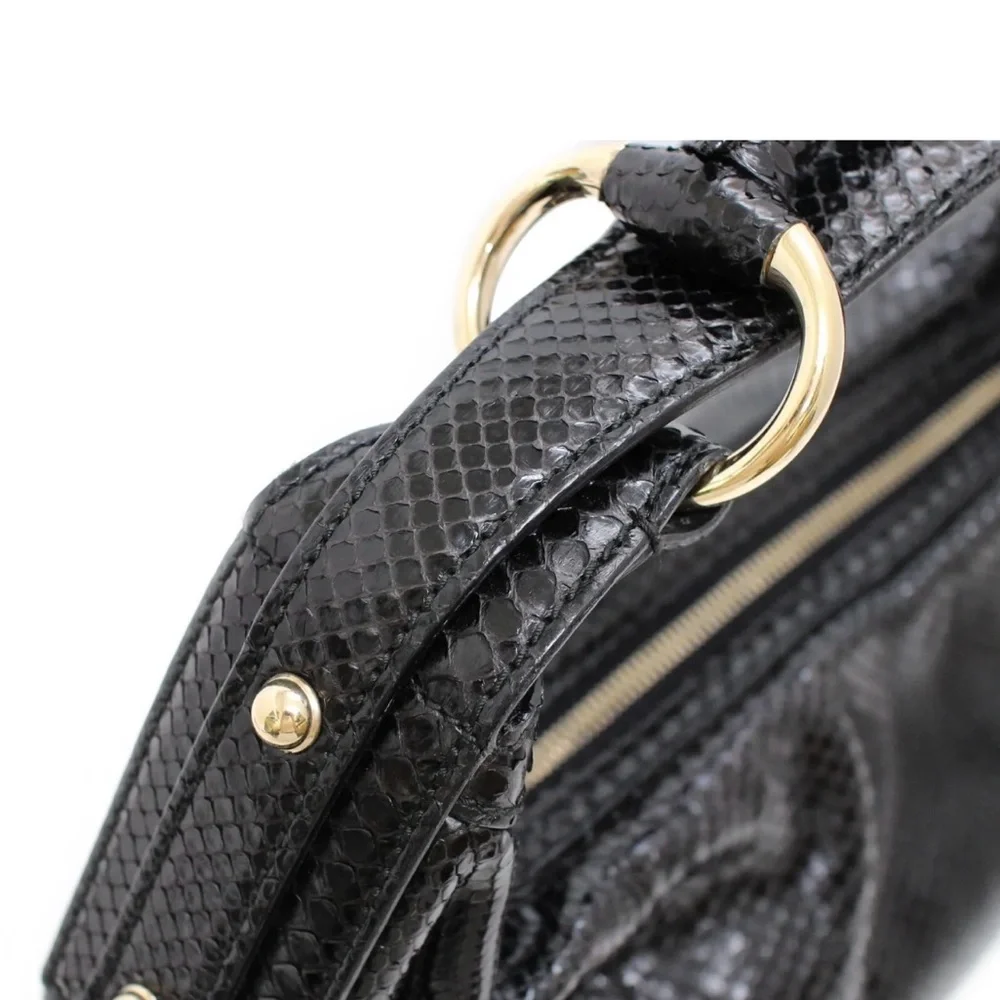 ❌SOLD❌GUCCI
Python Small Horsebit Chain Hobo Black - Picture 6 of 9
